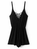 Shein Criss Cross Front Playsuit