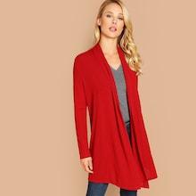 Shein Open-front Duster Coat