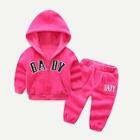 Shein Toddler Girls Letter Print Hooded Top With Pants