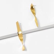 Shein Twist Bar Drop Earrings