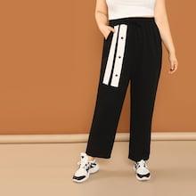 Shein Plus Elastic Waist Sweatpants