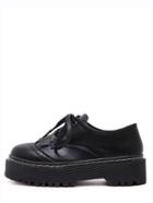 Shein Lace-up Tasseled Chunky Platform Oxford Wedges