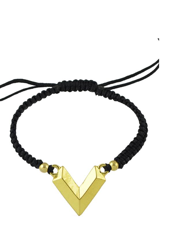Shein Gold V Shaped Adjustable Bracelet