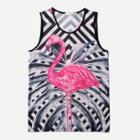 Shein Men Flamingos Print Striped Vest