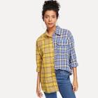 Shein Two Tone Checked Shirt