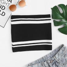Shein Contrast Tube Top
