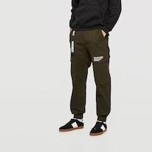 Shein Men Lettering Buckle Pocket Front Pants