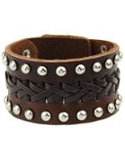 Shein Brown Bead Leather Bracelet