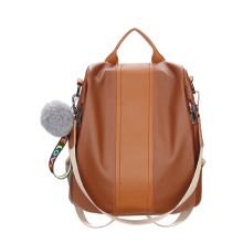 Shein Pom Pom Decor Two Tone Backpack