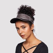 Shein Plain Design Pu Visor Hat