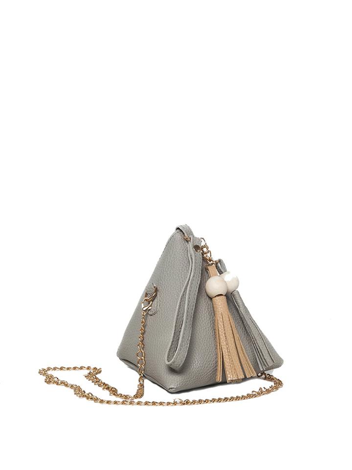Shein Tassel Decor Pyramid Chain Bag
