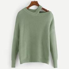 Shein Plus Drop Shoulder Cut Out Sweater