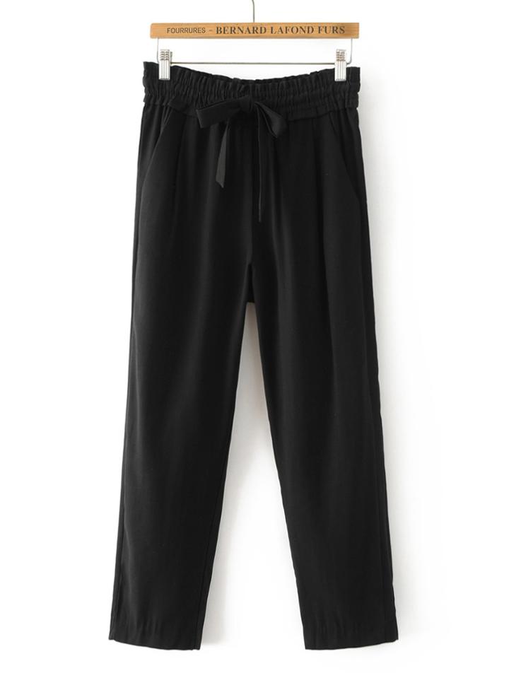 Shein Tie Waist Tailored Pants