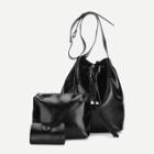 Shein Drawstring Bucket Bag With Clutch Bag 3pcs