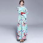 Shein Graphic Print Bell Sleeve Dress