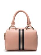Shein Pu Contrast Striped Handbag With Strap