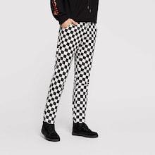 Shein Men Waist Drawstring Plaid Pants