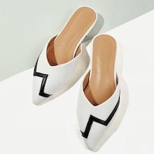 Shein Color-block Pointed Toe Flat Mules