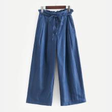 Shein Solid Wide Leg Jeans