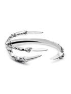 Shein Silver Half Round Talon Shaped Punk Bracelet