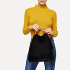 Shein Faux Fur Clutch Bag With Ring Handle