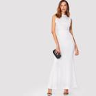 Shein Diamond Tailored Mock Neck Long Dress