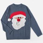 Shein Men Christmas Print Pom Pom Jumper