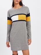 Shein Cut And Sew Marled Tee Dress