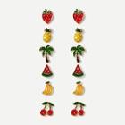 Shein Fruit Design Stud Earrings 6pairs