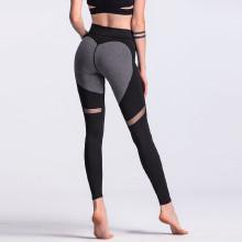 Shein Sheer Mesh Panel Colorblock Legging