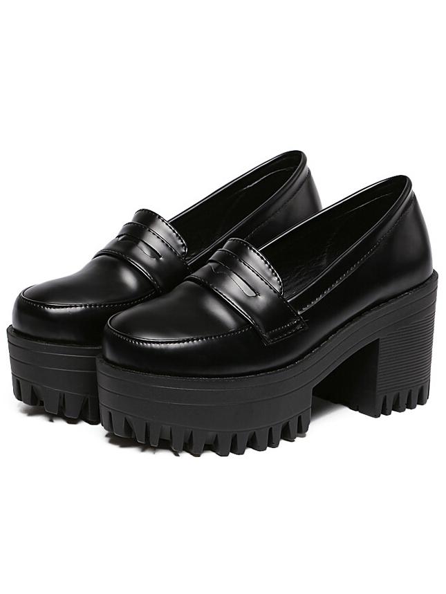 Shein Cutout Strap Featured  Platform Chunky Sole Heels