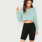 Shein Rib Knit Skinny Cycling Shorts