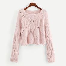 Shein Loose Knit Solid Sweater
