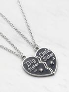 Shein Heart Shaped Friendship Necklace 2pcs