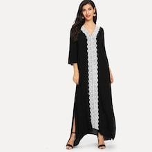 Shein Scallop Laser Cut Detail Dress