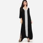 Shein Scallop Laser Cut Detail Dress