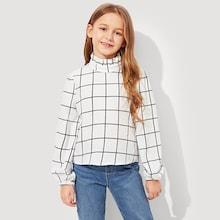 Shein Girls Frill Trim Gird Top