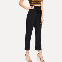 Shein Self Tie High Waist Pants