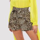 Shein Self Belted Leopard Shorts