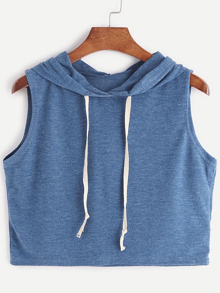 Shein Hoodie Crop Tank Top