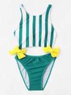 Shein Striped Knot Swimsuit