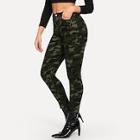 Shein Camo Print Skinny Jeans