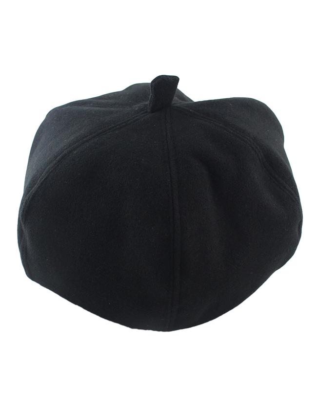 Shein New Fashion Soild Black Wollen Lady Topper Winter Hat