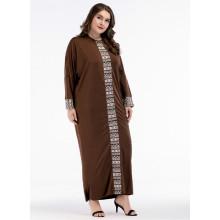 Shein Geometric Print Contrast Longline Dress