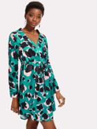 Shein Roll Up Sleeve Zip Front Dress