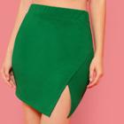 Shein Split Front Solid Skirt