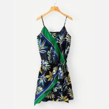 Shein Jungle Print Wrap Dress