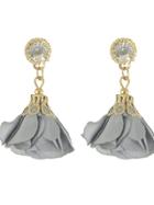 Shein Gray Women Jewelry Flower Drop Earrings