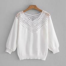 Shein Hollow Out Lace Panel Jumper
