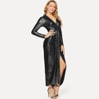 Shein Twist Front Metallic Dress